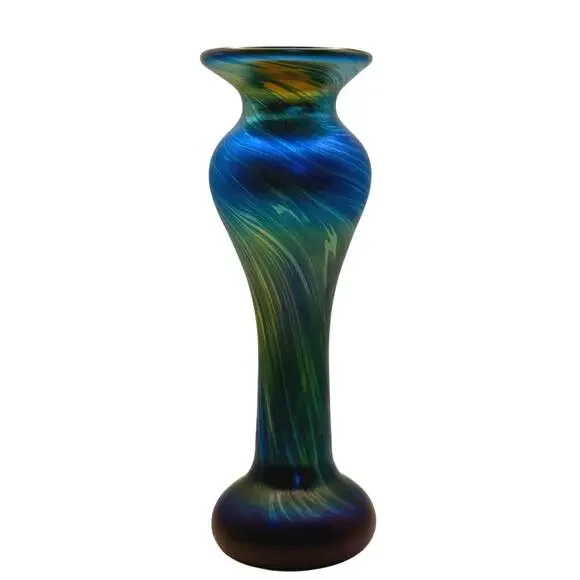 Orient & Flume Howell Vase • Iridescent Art Glass • Signed Studio Piece - Picture 9 of 9